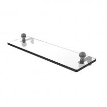 Allied Brass MA-1/16-GYM - Mambo 16 Inch Glass Vanity Shelf with Beveled Edges