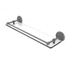 Allied Brass MC-1/22-GAL-GYM - Monte Carlo 22 Inch Tempered Glass Shelf with Gallery Rail