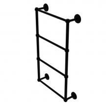 Allied Brass MC-28D-30-BKM - Monte Carlo Collection 4 Tier 30 Inch Ladder Towel Bar with Dotted Detail