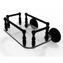 Allied Brass MC-GT-6-BKM - Monte Carlo Collection Wall Mounted Glass Guest Towel Tray