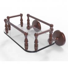 Allied Brass MC-GT-6-CA - Monte Carlo Collection Wall Mounted Glass Guest Towel Tray