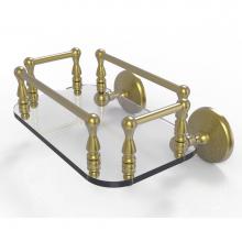 Allied Brass MC-GT-6-SBR - Monte Carlo Collection Wall Mounted Glass Guest Towel Tray