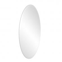 Allied Brass MROV-95 - Frameless Oval Wall Mounted Mirror