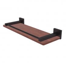 Allied Brass MT-1-16-GAL-IRW-ABZ - Montero Collection 16 Inch Solid IPE Ironwood Shelf with Gallery Rail