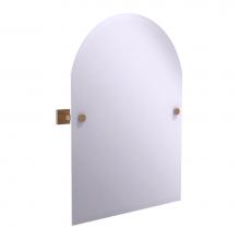Allied Brass MT-94-BBR - Montero Collection Contemporary Frameless Arched Top Tilt Mirror with Beveled Edge