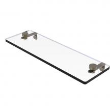 Allied Brass NS-1/16-ABR - 16 Inch Glass Vanity Shelf with Beveled Edges