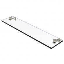 Allied Brass NS-1/22-PNI - 22 Inch Glass Vanity Shelf with Beveled Edges
