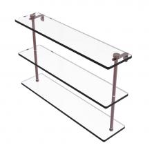 Allied Brass NS-5/22-CA - 22 Inch Triple Tiered Glass Shelf