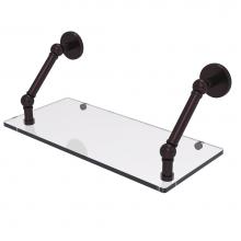 Allied Brass P1000-1-18-ABZ - Prestige Skyline Collection 18 Inch Floating Glass Shelf