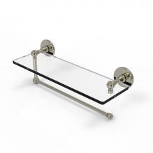 Allied Brass P1000-1PT/16-PNI - Prestige Skyline Collection Paper Towel Holder with 16 Inch Glass Shelf