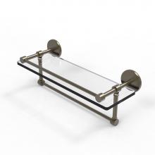 Allied Brass P1000-1TB/16-GAL-ABR - 16 Inch Gallery Glass Shelf with Towel Bar