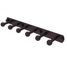 Allied Brass P1000-20-6-ABZ - Prestige Skyline Collection 6 Position Tie and Belt Rack