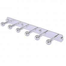 Allied Brass P1000-20-6-PC - Prestige Skyline Collection 6 Position Tie and Belt Rack