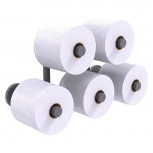 Allied Brass P1000-24-5-GYM - Prestige Skyline Collection 5 Roll Reserve Roll Toilet Paper Holder - Matte Gray