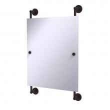 Allied Brass P1000-27-92-VB - Prestige Skyline Collection Rectangular Frameless Rail Mounted Mirror