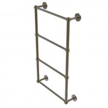 Allied Brass P1000-28G-24-ABR - Prestige Skyline Collection 4 Tier 24 Inch Ladder Towel Bar with Groovy Detail