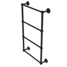 Allied Brass P1000-28G-24-ABZ - Prestige Skyline Collection 4 Tier 24 Inch Ladder Towel Bar with Groovy Detail