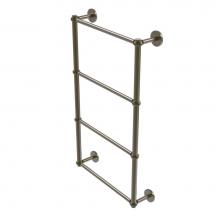 Allied Brass P1000-28T-24-ABR - Prestige Skyline Collection 4 Tier 24 Inch Ladder Towel Bar with Twisted Detail