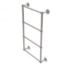Allied Brass P1000-28T-24-SN - Prestige Skyline Collection 4 Tier 24 Inch Ladder Towel Bar with Twisted Detail