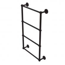 Allied Brass P1000-28T-30-ORB - Prestige Skyline Collection 4 Tier 30 Inch Ladder Towel Bar with Twisted Detail