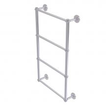 Allied Brass P1000-28T-30-SCH - Prestige Skyline Collection 4 Tier 30 Inch Ladder Towel Bar with Twisted Detail