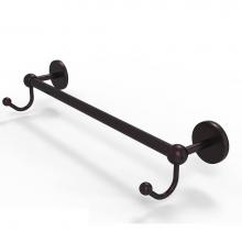 Allied Brass P1000-41-18-HK-ABZ - Prestige Skyline Collection 18 Inch Towel Bar with Integrated Hooks
