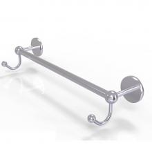 Allied Brass P1000-41-36-HK-SCH - Prestige Skyline Collection 36 Inch Towel Bar with Integrated Hooks