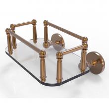 Allied Brass P1000-GT-5-BBR - Prestige Skyline Collection Wall Mounted Glass Guest Towel Tray