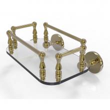 Allied Brass P1000-GT-6-UNL - Prestige Skyline Collection Wall Mounted Glass Guest Towel Tray