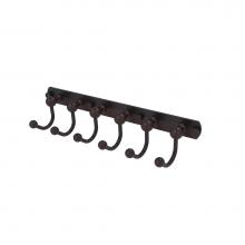 Allied Brass P1020-6-VB - Prestige Skyline Collection 6 Position Tie and Belt Rack