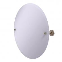 Allied Brass P1090-PEW - Frameless Round Tilt Mirror with Beveled Edge