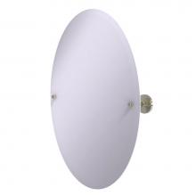 Allied Brass P1091-PNI - Frameless Oval Tilt Mirror with Beveled Edge