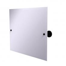 Allied Brass P1093-BKM - Frameless Landscape Rectangular Tilt Mirror with Beveled Edge