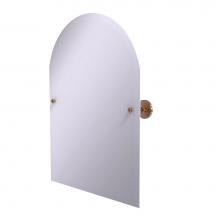 Allied Brass P1094-BBR - Prestige Skyline Collection Frameless Arched Top Tilt Mirror with Beveled Edge