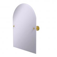 Allied Brass P1094-PB - Prestige Skyline Collection Frameless Arched Top Tilt Mirror with Beveled Edge
