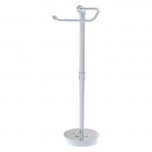 Allied Brass P-180-FSETP-PC - Pipeline Collection Free Standing Euro Style Toilet Tissue Stand - Polished Chrome