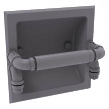 Allied Brass P-190-RTP-GYM - Pipeline Collection Recessed Toilet Paper Holder - Matte Gray