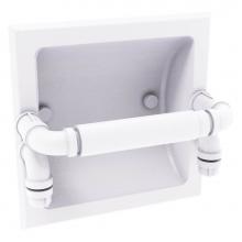 Allied Brass P-190-RTP-WHM - Pipeline Collection Recessed Toilet Paper Holder - Matte White