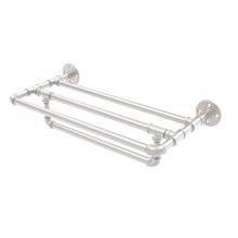 Allied Brass P-240-36-TSTB-SN - Pipeline Collection 36 Inch Wall Mounted Towel Shelf with Towel Bar