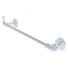 Allied Brass P-250-18-TBHK-PC - Pipeline Collection 18 Inch Towel Bar with Integrated Hooks - Polished Chrome