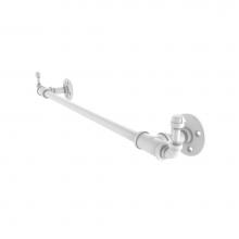 Allied Brass P-250-18-TBHK-WHM - Pipeline Collection 18 Inch Towel Bar with Integrated Hooks