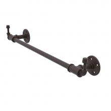 Allied Brass P-250-24-TBHK-ORB - Pipeline Collection 24 Inch Towel Bar with Integrated Hooks
