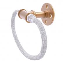 Allied Brass P-500-RG-BBR - Pipeline Collection Towel Ring with Stainless Steel Braided Ring