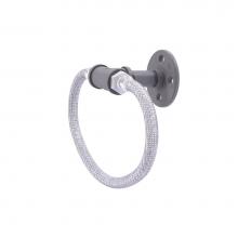 Allied Brass P-500-RG-GYM - Pipeline Collection Towel Ring with Stainless Steel Braided Ring