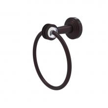 Allied Brass PB-16D-ABZ - Pacific Beach Collection Towel Ring with Dotted Accents