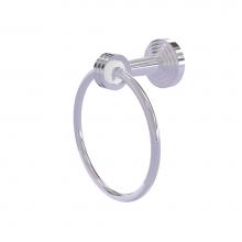 Allied Brass PB-16D-PC - Pacific Beach Collection Towel Ring with Dotted Accents
