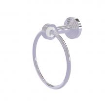 Allied Brass PB-16G-PC - Pacific Beach Collection Towel Ring with Groovy Accents