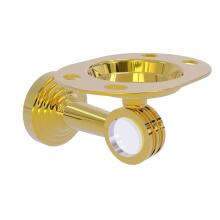 Allied Brass PB-26D-PB - Pacific Beach Collection Tumbler and Toothbrush Holder with Dotted Accents