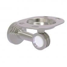 Allied Brass PB-26D-SN - Pacific Beach Collection Tumbler and Toothbrush Holder with Dotted Accents