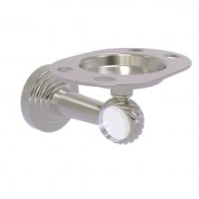 Allied Brass PB-26T-SN - Pacific Beach Collection Tumbler and Toothbrush Holder with Twisted Accents